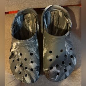 CROCS Men's Black and Gray Slip-On Loafers